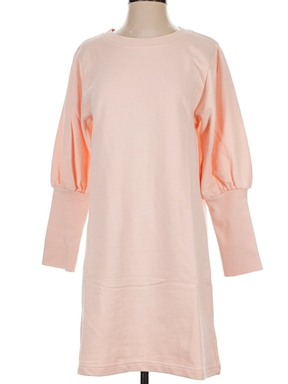 J. Crew Pale Peach Long Sleeve Shift Dress